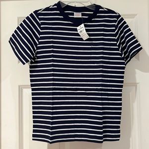 NWT Boys Hanna Andersson Navy White Striped Short Sleeve T-Shirt Size 130 (8)